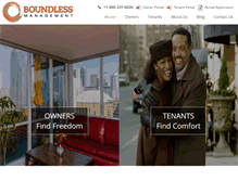 Tablet Screenshot of boundlessmanagement.com